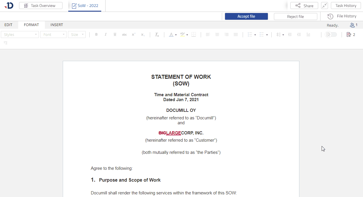 First tasks - review task working.gif