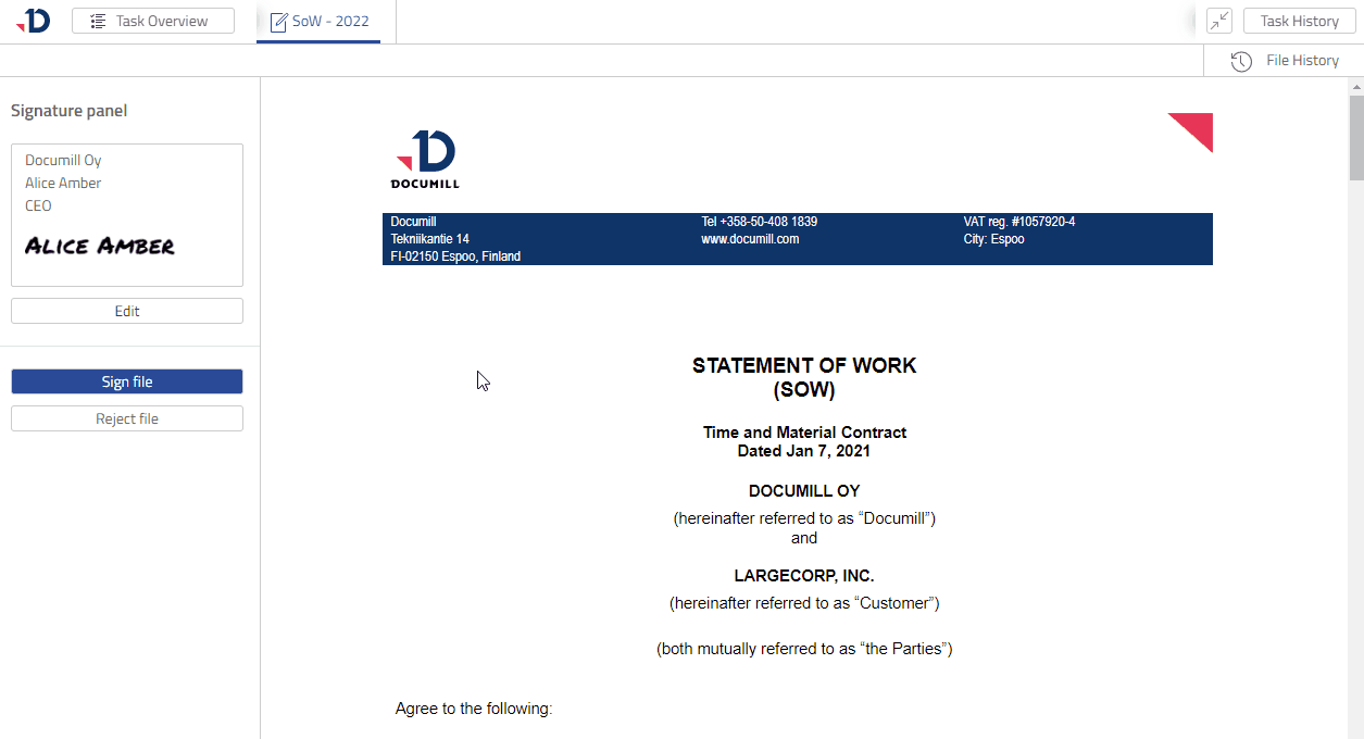 First tasks - Sign task working.gif