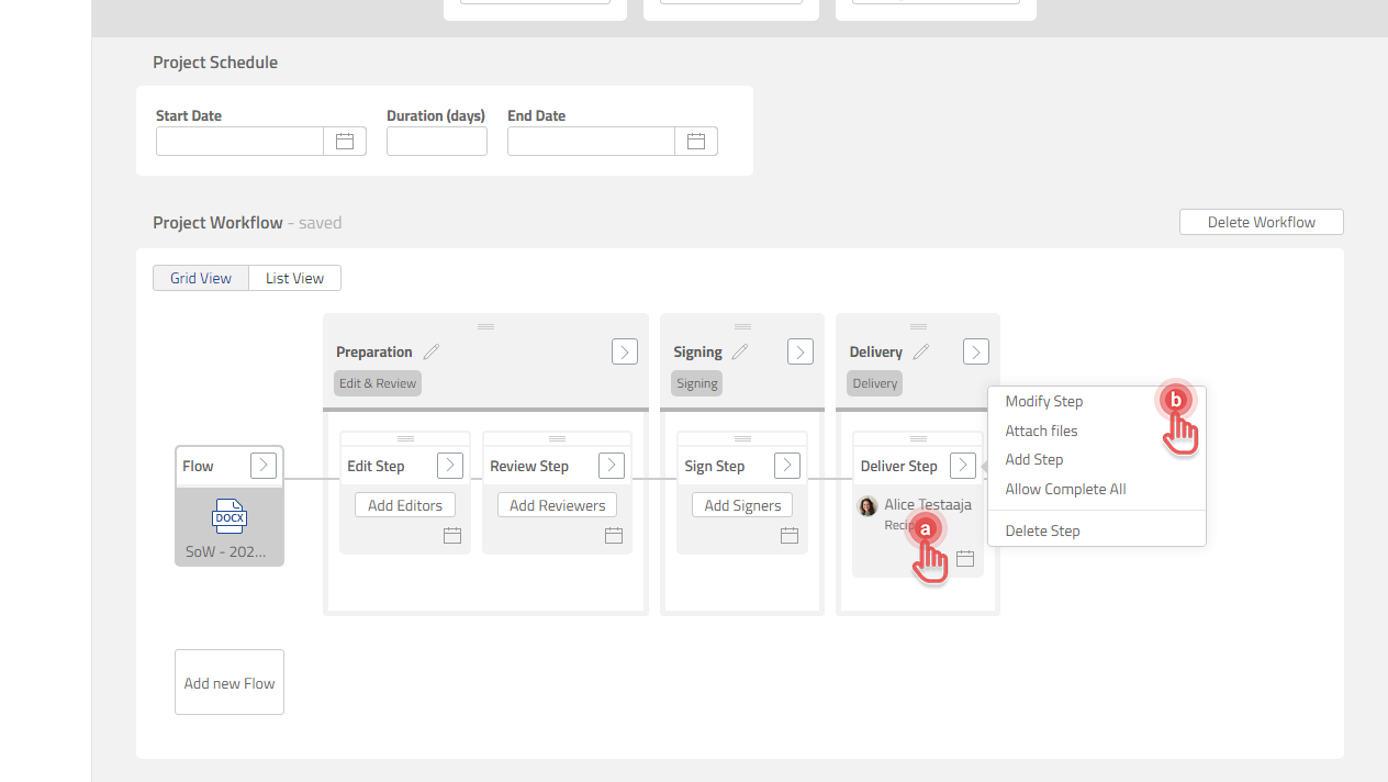 Manage step - Deliver Step open dialog.png