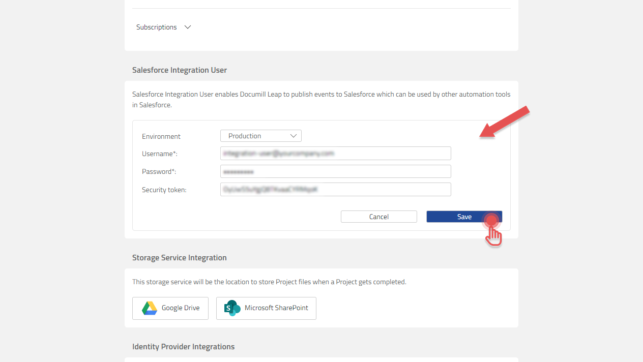 Leap - Add Integration User details.png