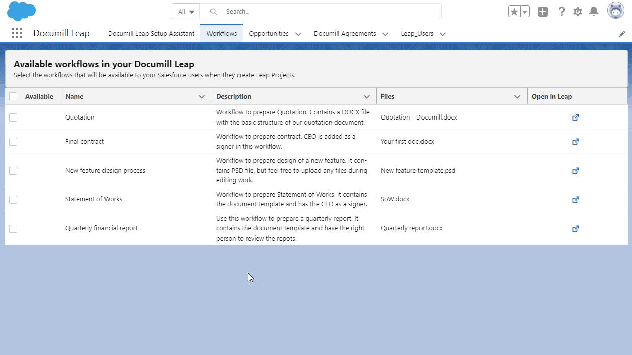 Use predefined workflows.gif