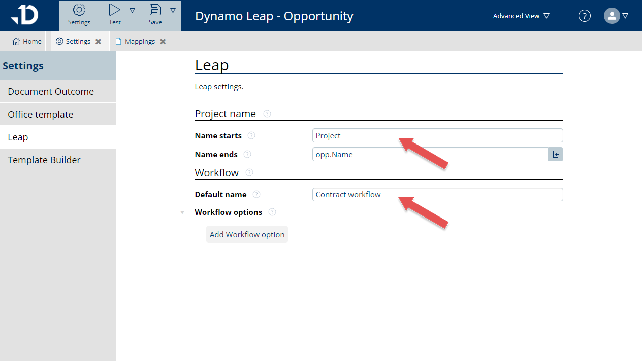 Dynamo Template - Leap settings details - project name and workflow.png